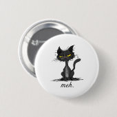 GRUMPY CAT - Lustige Meh Katze - Verrückte Katzenl Button (Vorne & Hinten)