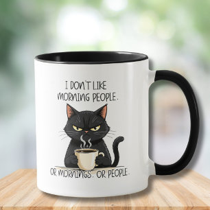 Grumpy Cat mag für Leute, die keine Morgenmenschen Tasse