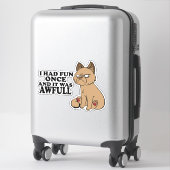 Grumpy Cat - Meme Funny Cat - Spaß Aufkleber (Koffer)