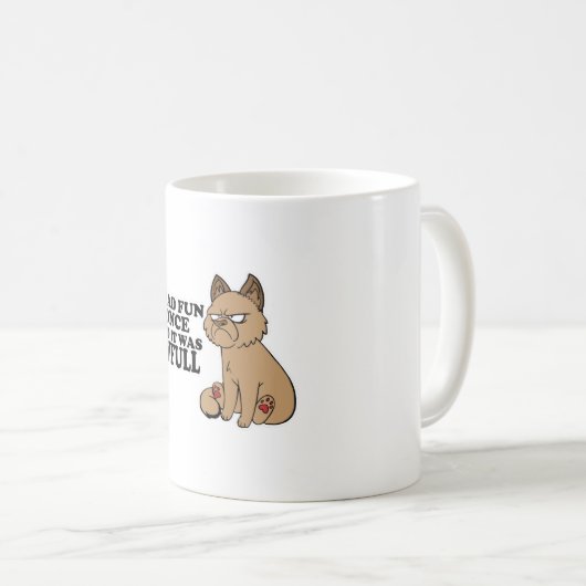 Grumpy Cat - Meme Funny Cat - Spaß Kaffeetasse (VorderseiteRechts)