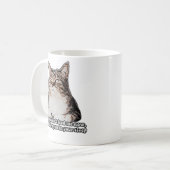 Grumpy Cat Meme für Katzenbesitzer und Kätzchenbes Kaffeetasse (Vorderseite Links)