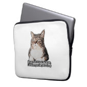 Grumpy Cat Meme für Katzenbesitzer und Kätzchenbes Laptopschutzhülle (Vorderseite Links)