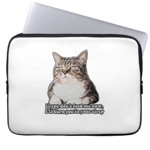 Grumpy Cat Meme für Katzenbesitzer und Kätzchenbes Laptopschutzhülle