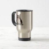 Grumpy Cat Meme für Katzenbesitzer und Kätzchenbes Reisebecher (Vorderseite Links)