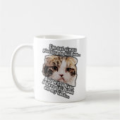 Grumpy Cat Meme für Katzenbesitzer und Kätzchenlie Kaffeetasse (Links)