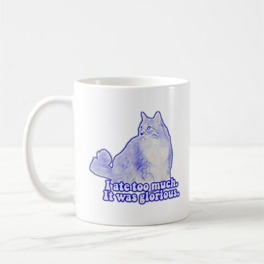 Grumpy Cat Meme für Katzenbesitzer und Kätzchenlie Kaffeetasse (Links)