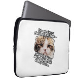 Grumpy Cat Meme für Katzenbesitzer und Kätzchenlie Laptopschutzhülle (Vorne Rechts)
