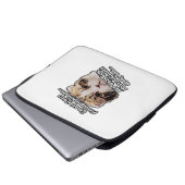 Grumpy Cat Meme für Katzenbesitzer und Kätzchenlie Laptopschutzhülle (Vorne Knopf)