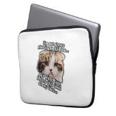 Grumpy Cat Meme für Katzenbesitzer und Kätzchenlie Laptopschutzhülle (Vorderseite Links)