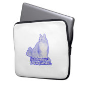 Grumpy Cat Meme für Katzenbesitzer und Kätzchenlie Laptopschutzhülle (Vorderseite Links)