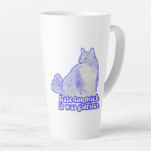Grumpy Cat Meme für Katzenbesitzer und Kätzchenlie Milchtasse (Rechte Ecke)