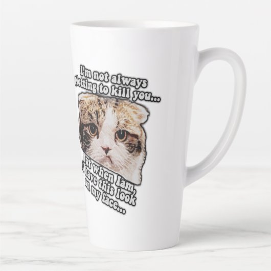 Grumpy Cat Meme für Katzenbesitzer und Kätzchenlie Milchtasse (Rechts)