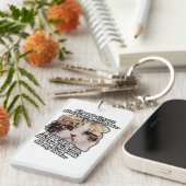 Grumpy Cat Meme für Katzenbesitzer und Kätzchenlie Schlüsselanhänger (Vorderseite rechts)