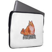 Grumpy Cat Meme für Katzenfreunde und Kittenliebha Laptopschutzhülle (Vorne Rechts)