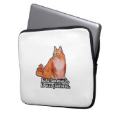 Grumpy Cat Meme für Katzenfreunde und Kittenliebha Laptopschutzhülle (Vorderseite Links)