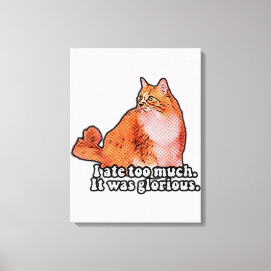 Grumpy Cat Meme für Katzenfreunde und Kittenliebha Leinwanddruck (Vorderseite)