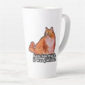 Grumpy Cat Meme für Katzenfreunde und Kittenliebha Milchtasse (Rechte Ecke)