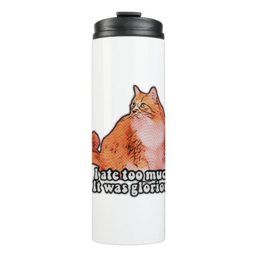Grumpy Cat Meme für Katzenfreunde und Kittenliebha Thermosbecher (Vorderseite)
