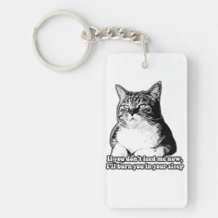 Grumpy Cat Meme für Katzenliebhaber und Katzenbesi Schlüsselanhänger
