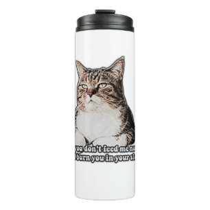 Grumpy Cat Meme für Katzenliebhaber und Katzenbesi Thermosbecher