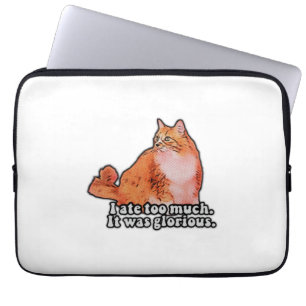 Grumpy Cat Meme für Katzenliebhaber und Kitten-Fan Laptopschutzhülle