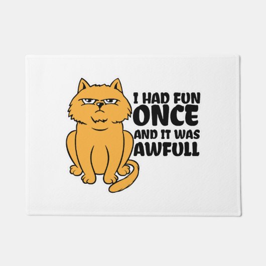 Grumpy Cat - Meme Lustige Katze Fußmatte (Vorderseite)