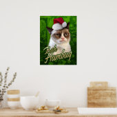 Grumpy Cat Merry Christmas / Bah Humbug Poster (Küche)