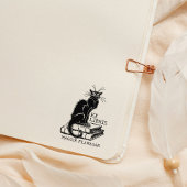 Grumpy Cat mit Büchern, Custom Ex Libris Library Gummistempel