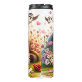 Grumpy Cat mit einem Brief Thermosbecher (Rückseite)