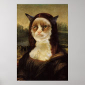 Grumpy Cat Mona Lisa Poster (Vorne)