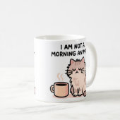 Grumpy Cat Morning Humor Kaffeetasse (VorderseiteRechts)