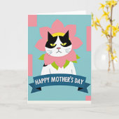Grumpy Cat Mothers Day Card Karte (Gelbe Blume)