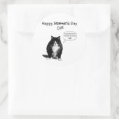 Grumpy Cat Mother's Day Round Stickers (Tasche)