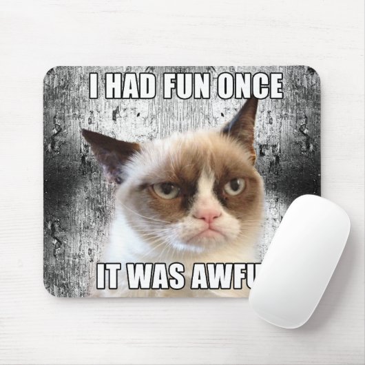 Grumpy Cat™ Mousepad - Ich hatte einmal Spaß. (Mit Mouse)