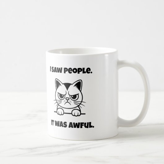 Grumpy Cat Mug – Anti-Social Funny Gift Kaffeetasse (Rechts)