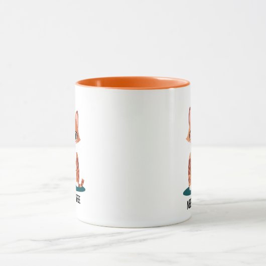 Grumpy Cat "NEED COFFEE" Mug | Cute Tabby Kitten  Tasse (Zentrum)