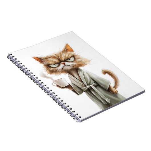 Grumpy Cat Needs Kaffee Notizblock (Rechte Seite)