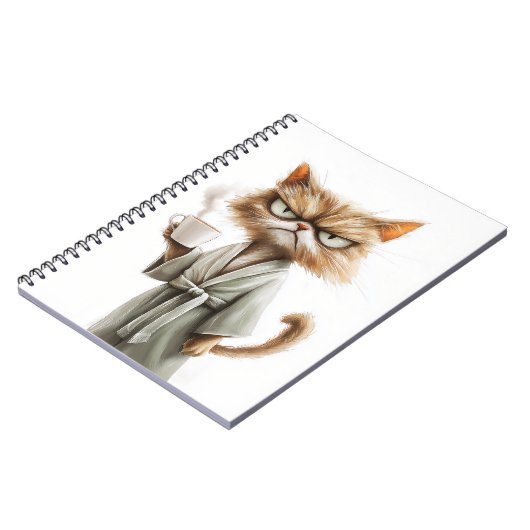 Grumpy Cat Needs Kaffee Notizblock (Linke Seite)