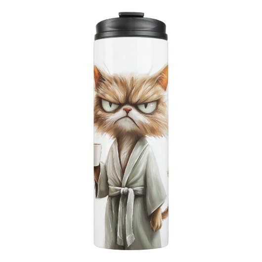 Grumpy Cat Needs Kaffee Thermosbecher (Vorderseite)
