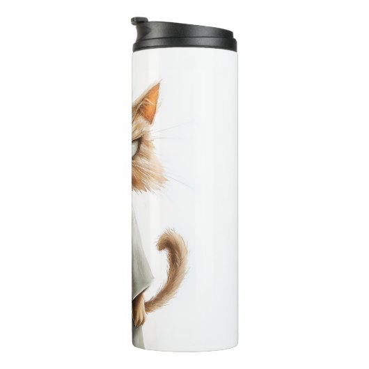 Grumpy Cat Needs Kaffee Thermosbecher (Nach rechts gedreht)