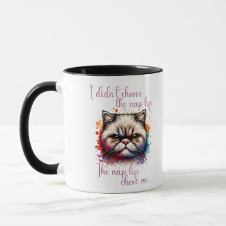Grumpy Cat "Nickerchen Life" Funny Quote Design Tasse