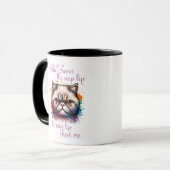 Grumpy Cat "Nickerchen Life" Funny Quote Design Tasse (Vorderseite Links)
