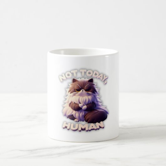 Grumpy Cat "Not Today, human" Funny Coffee Tasse (Mittel)