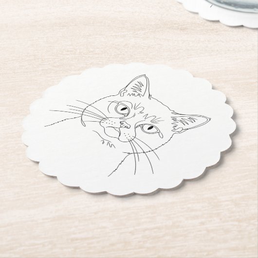 Grumpy Cat Paper Untersetzer (angewinkelt)