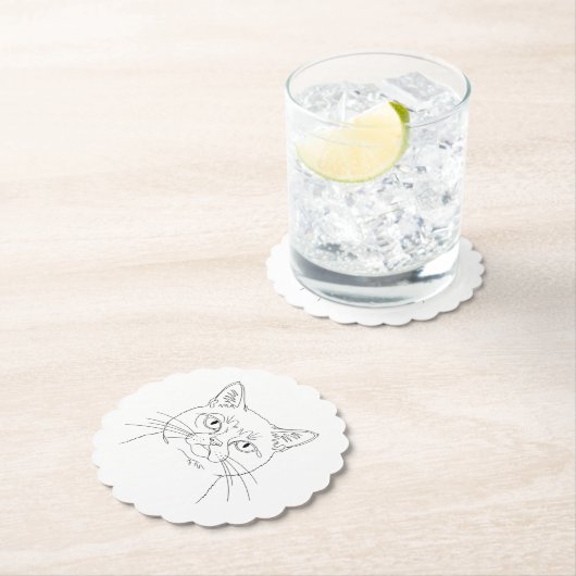 Grumpy Cat Paper Untersetzer (Vor Ort)