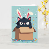 Grumpy Cat Party Time Karte (Gelbe Blume)