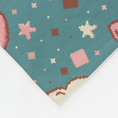 GRUMPY CAT PIXEL ART PATTERN DESIGN BABY BLANKET FLEECEDECKE (Ecke)