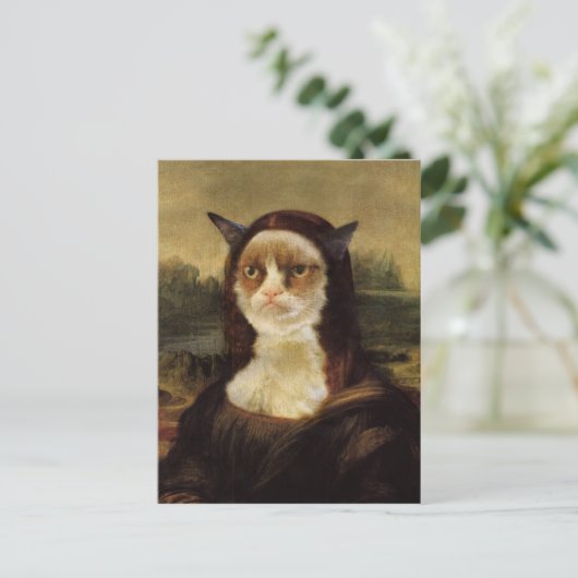 Grumpy Cat Postkarte (Stehend Vorderseite)
