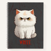 Grumpy Cat Pun Fun Write Journal Notizblock (Vorderseite)