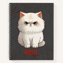 Grumpy Cat Pun Fun Write Journal Notizblock